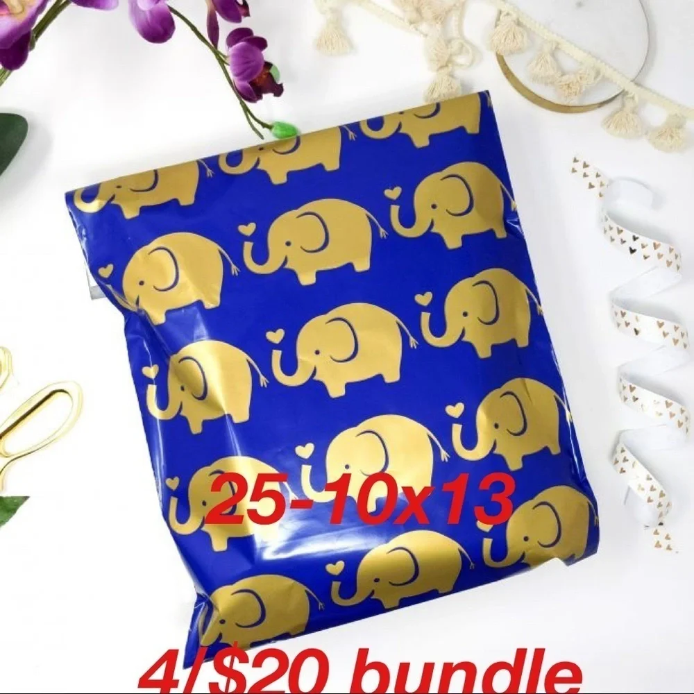 4/$20 Polymailers‎ 10x13 Self Sealing Eleph…